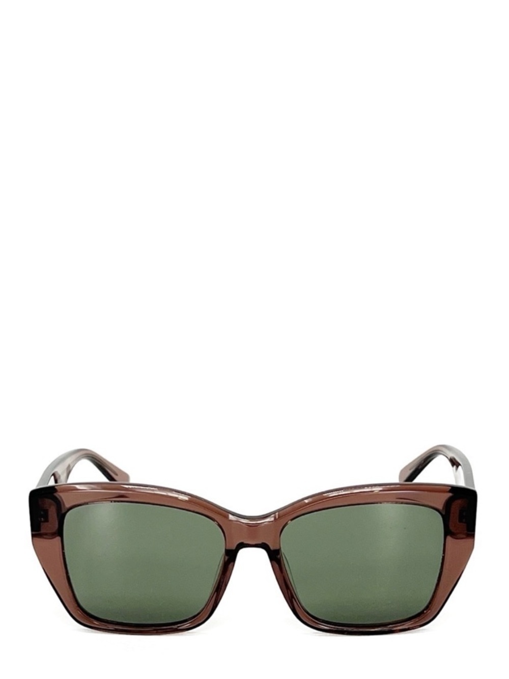 New Derek Lam 10 Crosby Sunglasses Square Lens Translucent Brown Frame Sunnies
